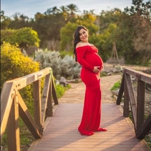 Red Maternity Dress